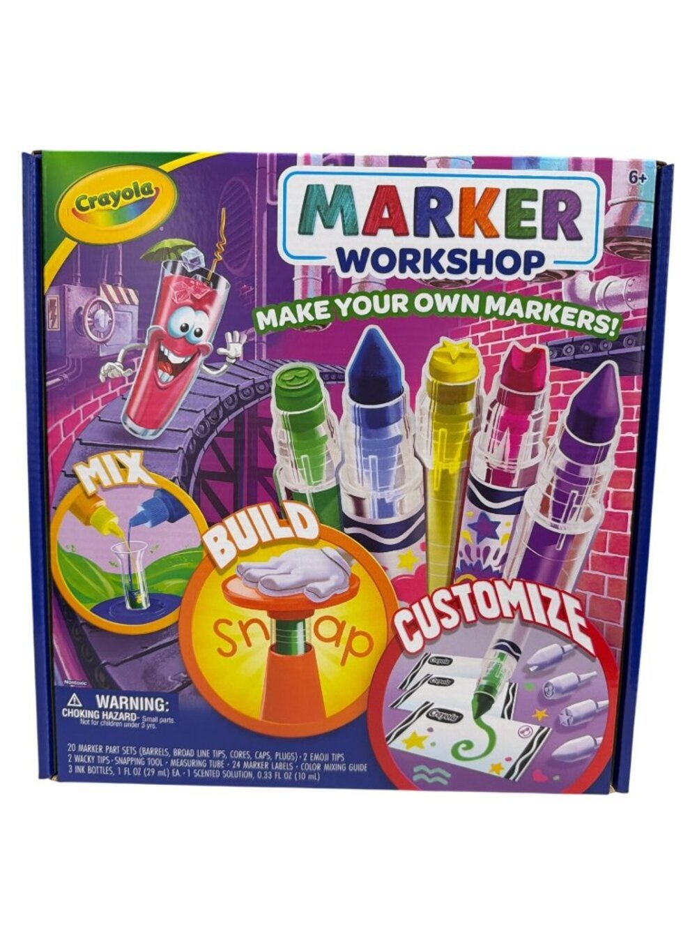 Crayola Marker Workshop Kit - Make 20 Custom Markers Ages 6+ New